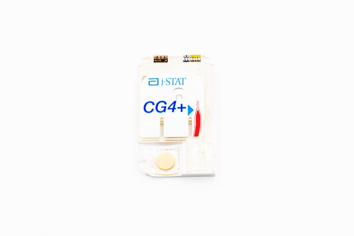 Cartucho i-STAT CG4+ (Lactato, PH, PCO2, PO2, sO2, CO2 Total, HCO3, BEª)