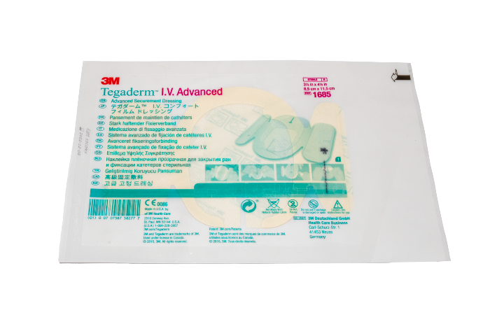 Tegaderm I.V. Aseguramiento Avanzado 8.5cm. X 11.5 cm.