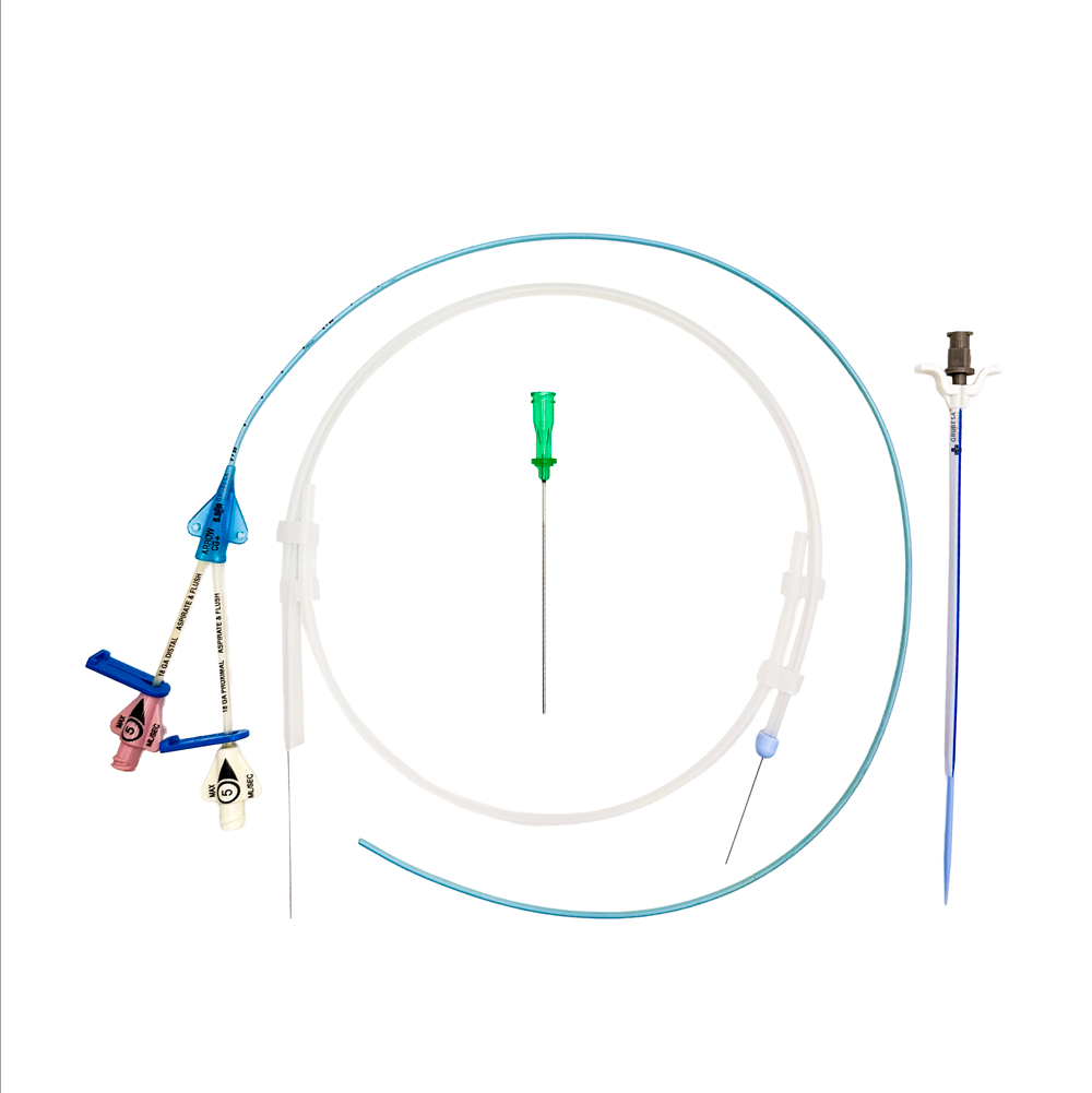 Set Catéter PICC Antimicrobial Blue Advance  2 Lumen 5.5 Fr 55 cm.