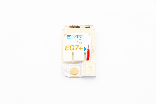 [003P76025] Cartucho i-STAT EG7+ (Hct, Na, K, pH, PCO2, PO2, iCa, sO2, Co2 Total, HCO3, BEª, Hgb)