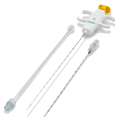 [2010MSK] Kit de aguja y coaxial semiautomática MISSION 20Ga X 10cm. Long. para biopsia